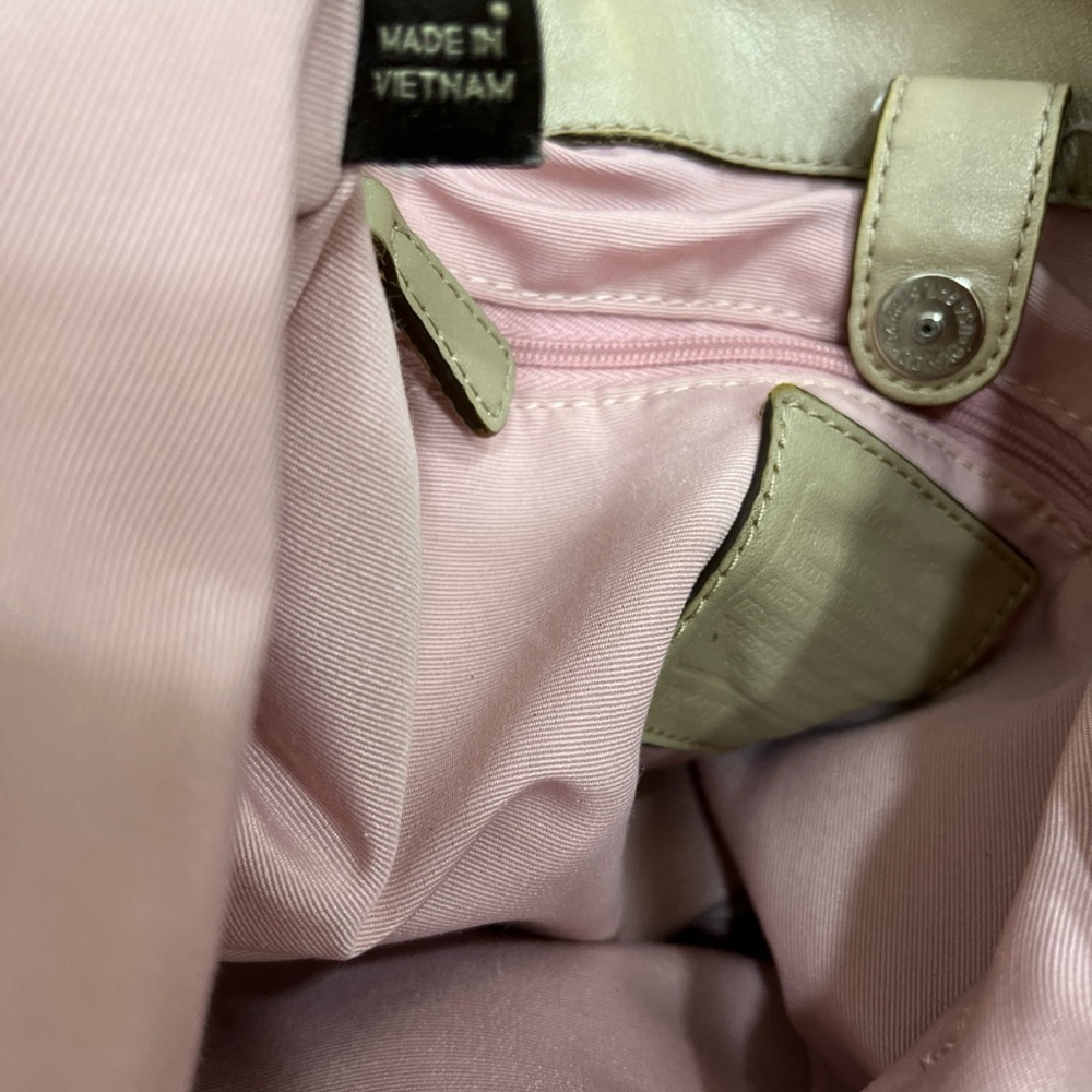 Coach Pink and Brown Circle Pattern Shoulder Bag - Picture 12 of 14